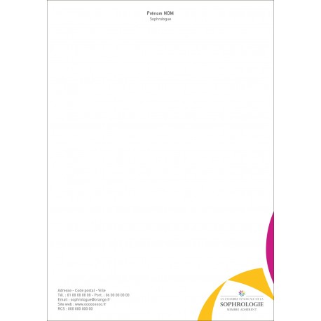 Tête de lettre - Gamme rose