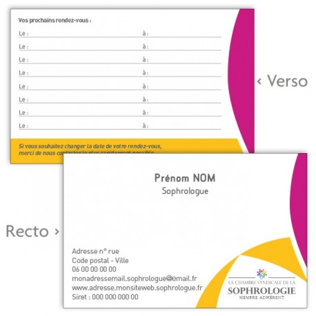 Cartes visite / Rendez-vous