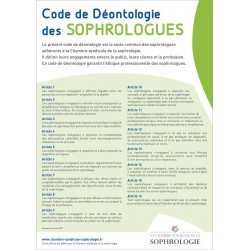 Affichette A4 - Code de Déontologie