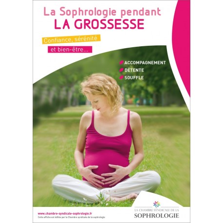 Affichette A4 - La Sophrologie pendant la grossesse
