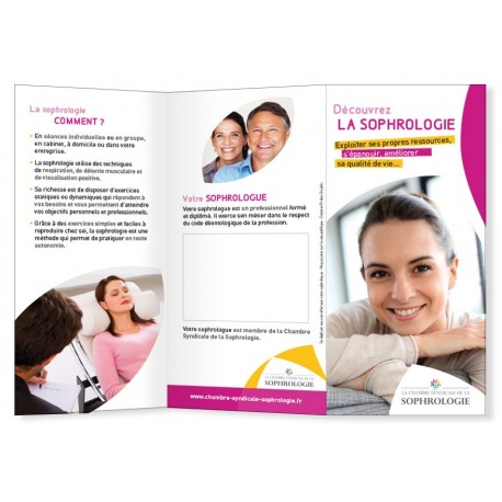 Dépliant Découvrez la sophrologie
