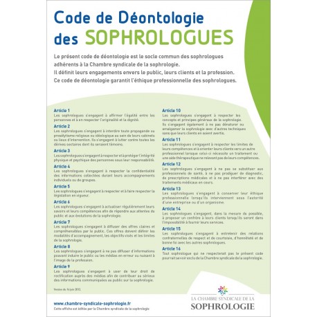 Code de Déontologie des Sophrologues
